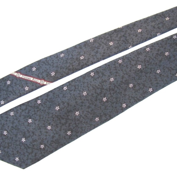 STEFANO RICCI Tie Gun Metal Gray Micro Floral - Picture 4 of 7